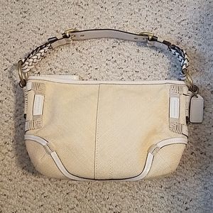 Authentic Coach small woven shoulder bag